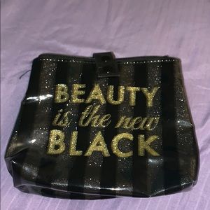 Beauty is the next Black makeup/travel bag